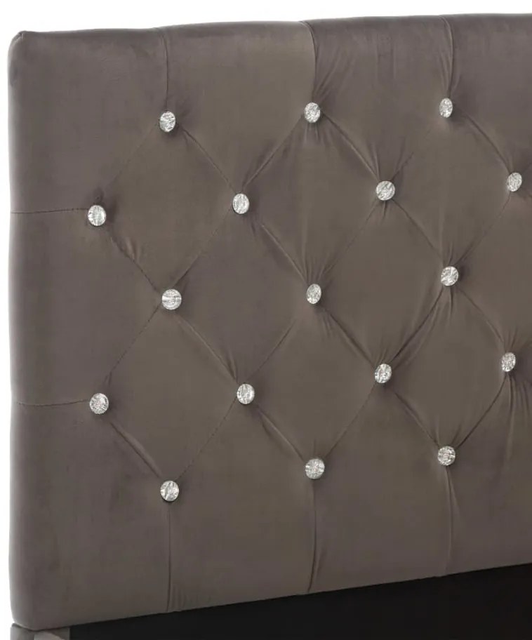 vidaXL Πλαίσιο Κρεβατιού Γκρι 140 x 200 εκ. Βελούδινο