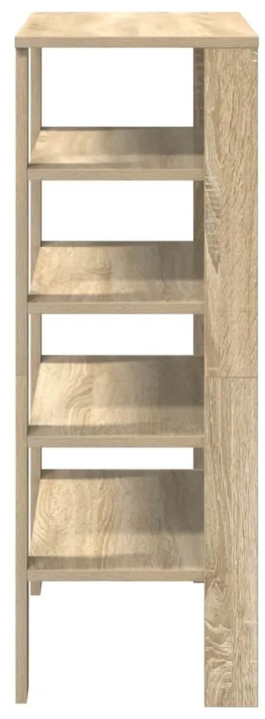 vidaXL Ράφι παπουτσιών  Sonoma Oak 61x32x87,5 cm Κατασκευασμένο ξύλο