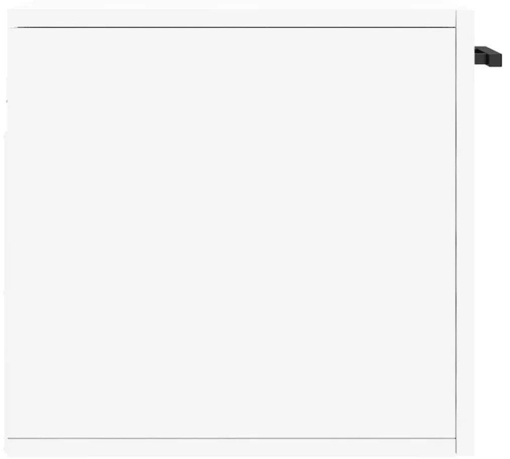 Ντουλάπι Τοίχου Λευκό 80 x 36,5 x 35 εκ. από Επεξεργασμένο Ξύλο - Λευκό