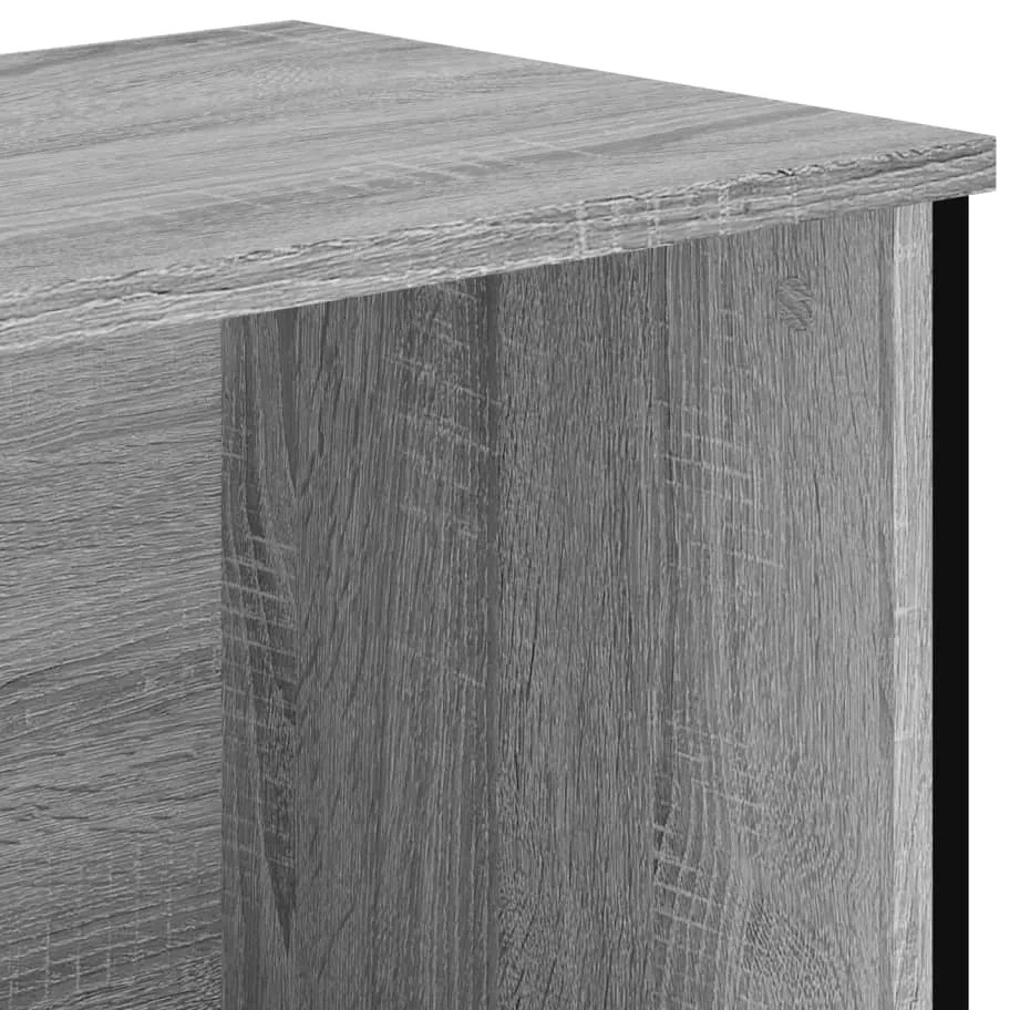vidaXL Βιβλιοθήκη Γκρι Sonoma 80x31x137,5 εκ. από Επεξεργ. Ξύλο