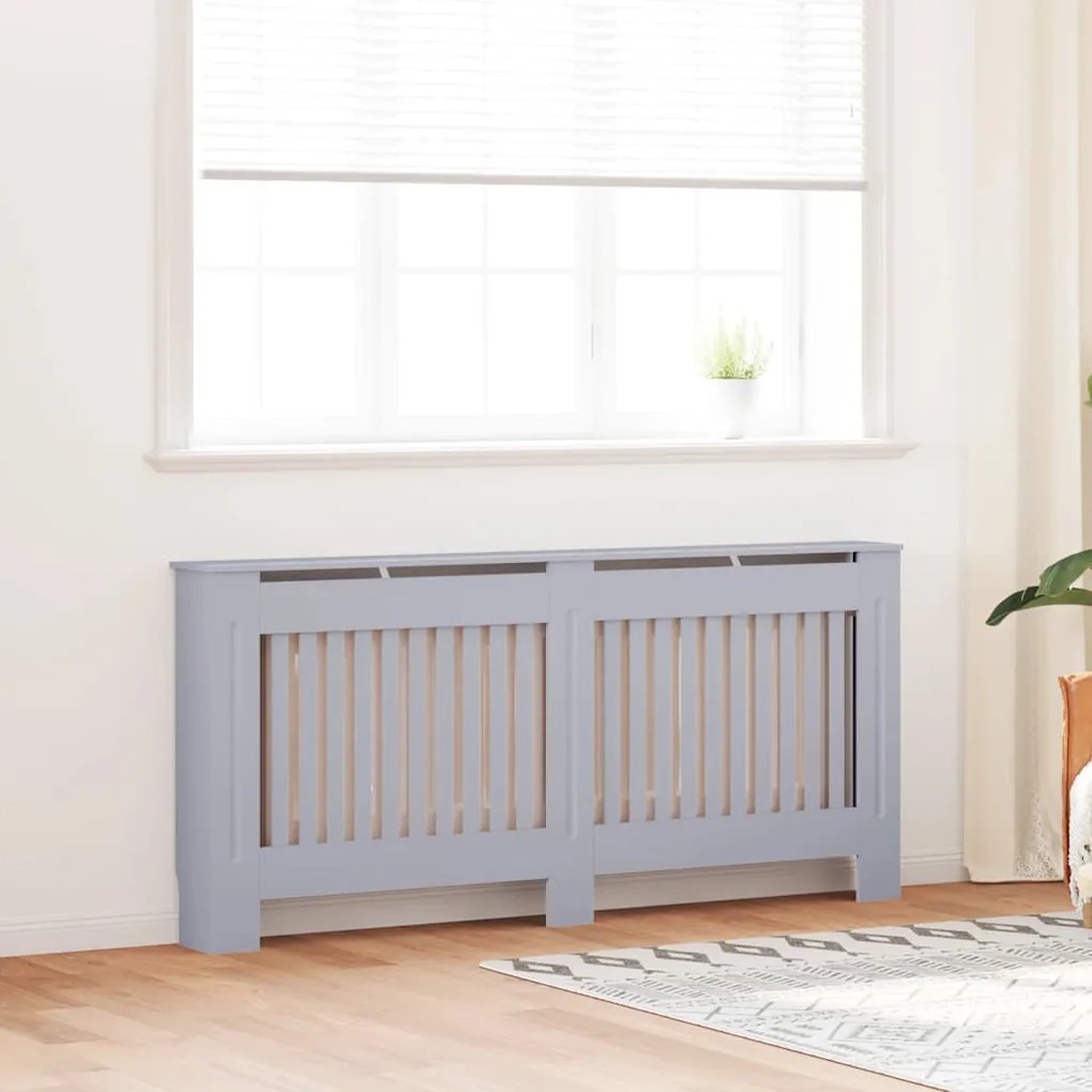 vidaXL Κάλυμμα Καλοριφέρ Ανθρακί 172 x 19 x 81,5 εκ. από MDF