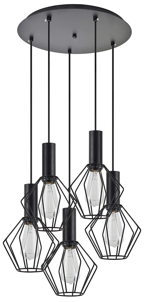 Φωτιστικό Οροφής Πολύφωτο Homelighting 77-8531 Black