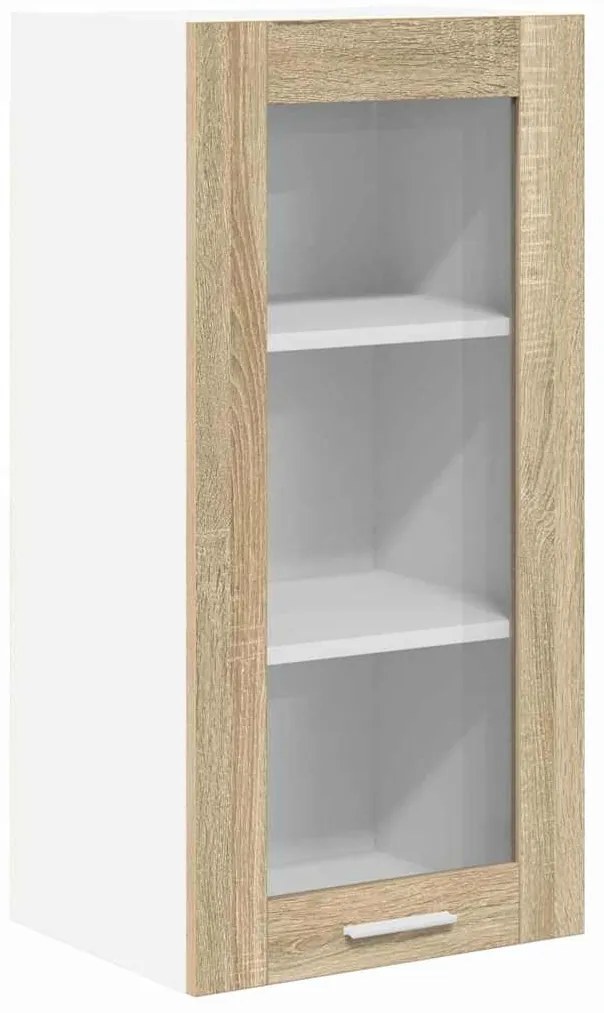 vidaXL Κρεμαστό ντουλάπι με αποθήκευση Δρύς Sonoma 40 x 31 x 80 εκ.