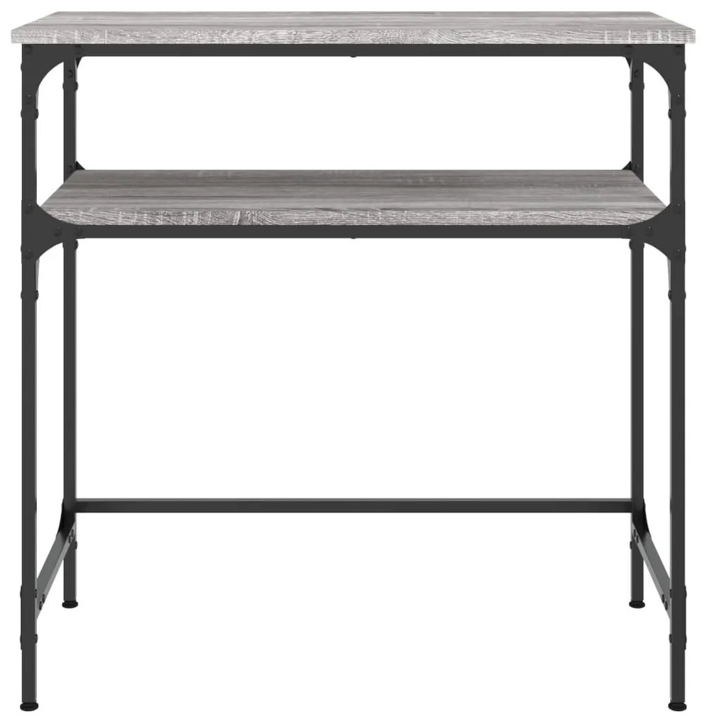 Τραπέζι Κονσόλα Γκρι Sonoma 75x35,5x75 εκ. Επεξεργασμένο Ξύλο - Γκρι