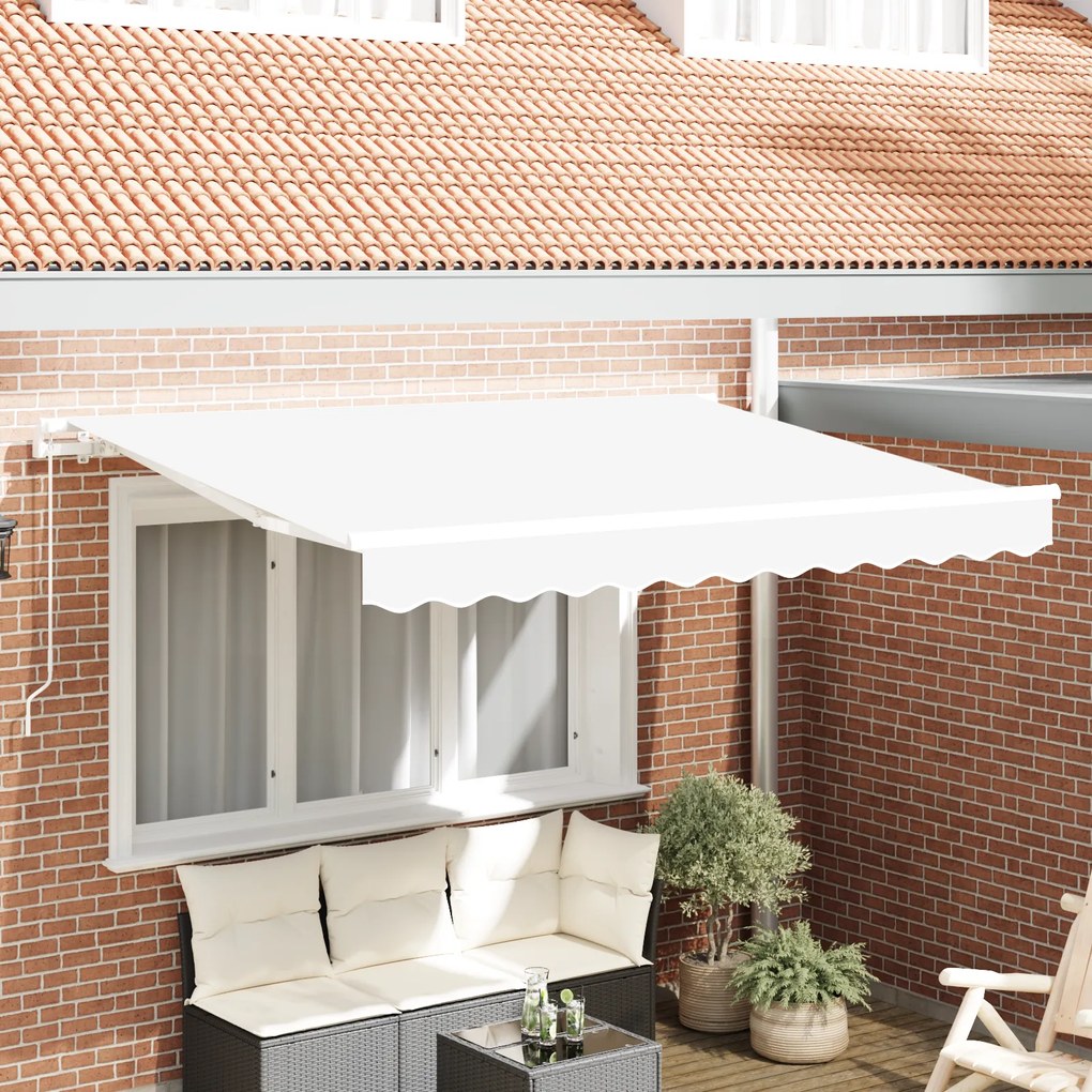 vidaXL Σκηνίτσα Αναδιπλούμενη Λευκό 350 x 200 cm