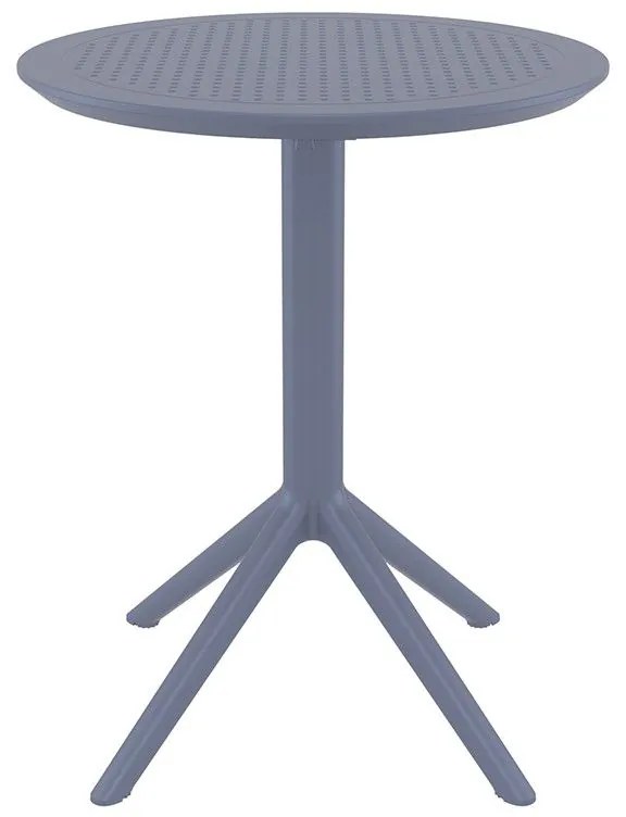 SKY DARK GREY Φ60X74εκ. ΤΡΑΠΕΖΙ ΠΤΥΣ/ΝΟ ΠΟΛ/ΝΙΟΥ