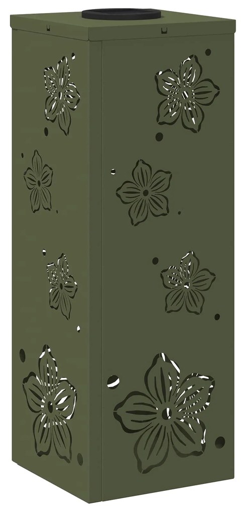 vidaXL Ηλιακό LED Φως Δρόμου με φώτα με μπαταρία 2 pcs Ελιά Πράσινη