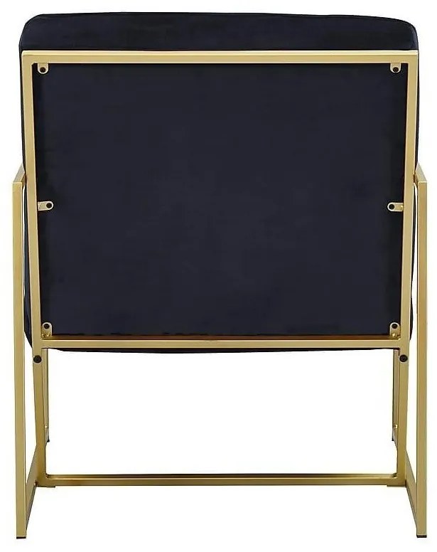 Πολυθρόνα Concept 55 198, Μαύρο, 80x62x79cm, Ταπισερί, Πόδια: Μέταλλο | Epipla1.gr