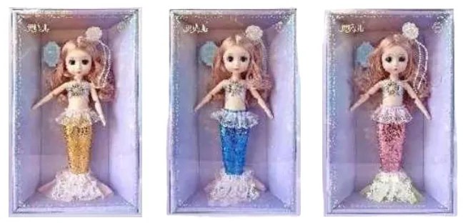 Συλλεκτική Κούκλα Γοργόνα με Αξεσουάρ