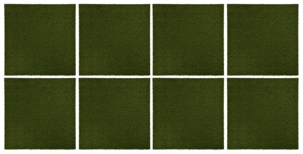 vidaXL Πλακάκια Συνθετικού Χλοοτάπητα 8 τεμ. 50x50x2,5 εκ. Καουτσούκ