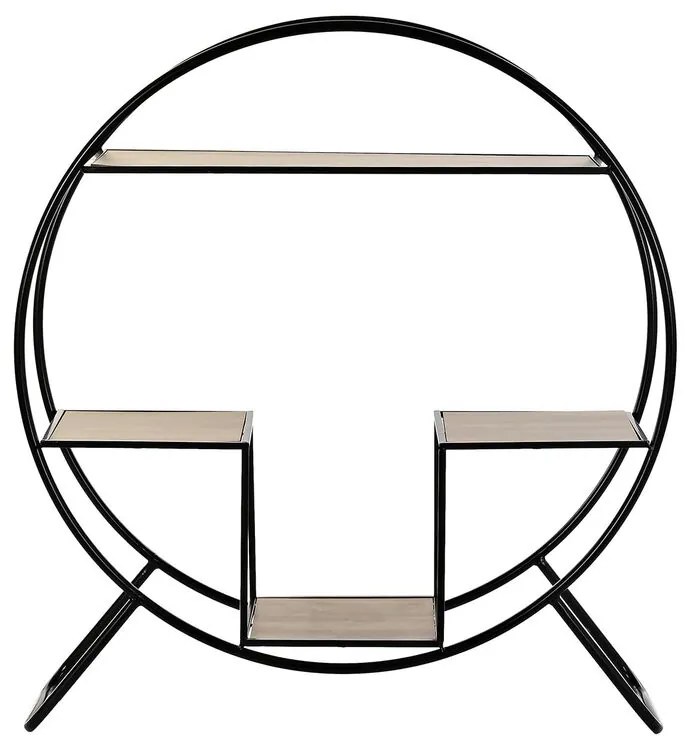 Ράφια DKD Home Decor Μαύρο Ανοιχτό Γκρι Μέταλλο Έλατο 90 x 30 x 100 cm (1)