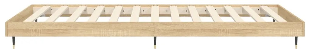 vidaXL Πλαίσιο Κρεβατιού Χωρ. Στρώμα Sonoma Δρυς 100x200εκ Επ. Ξύλο