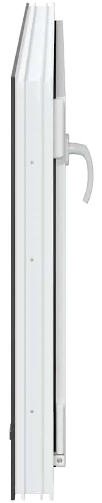 vidaXL Παράθυρο Υπογείου "RISOR" 110x50 εκ. Ανακλινόμενο & Περιστρεφόμενο DIN Αριστερό Ανθρακί