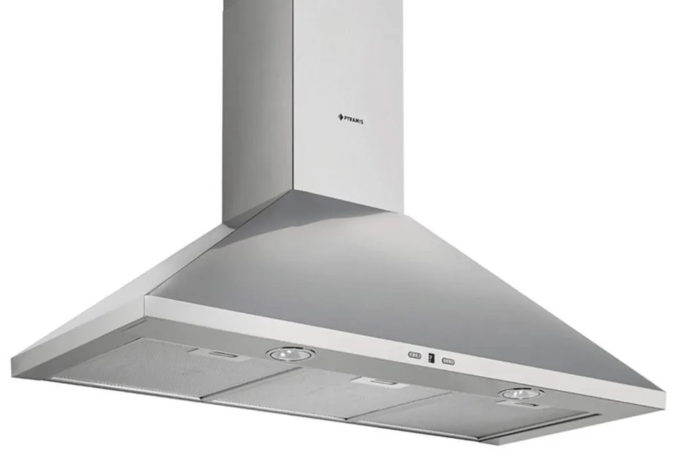 Απορροφητήρας Καμινάδα Τετράγωνη Plus 065037901 90cm Inox Pyramis Stainless Steel