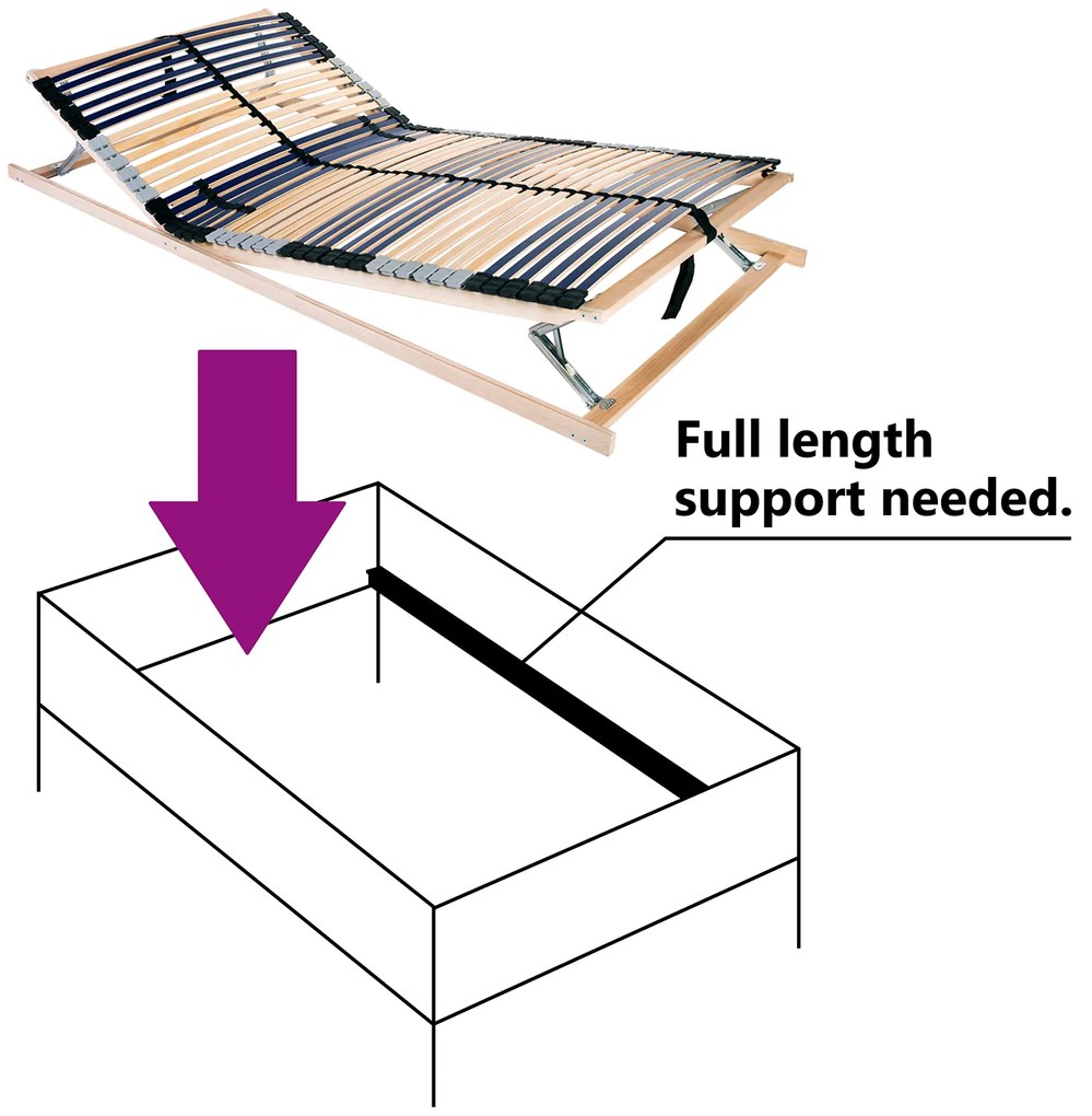 vidaXL Βάση κρεβατιού με λάμες Καφέ 120 x 190 cm Στερεό Ξύλο Μηλιάς
