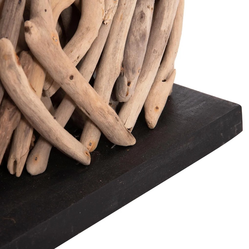 Επιτραπέζιο Φωτιστικό TWIGGY C4434 Ορθογώνιο Driftwood Φυσικό - Λευκό Καπέλο 56x16,5x43Υ εκ. 56x16.5x43 εκ.