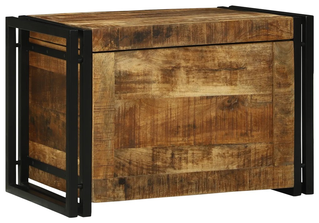 vidaXL Κουτί αποθήκευσης 60x40x41 εκ. Μασίφ τραχύ ξύλο μάνγκο