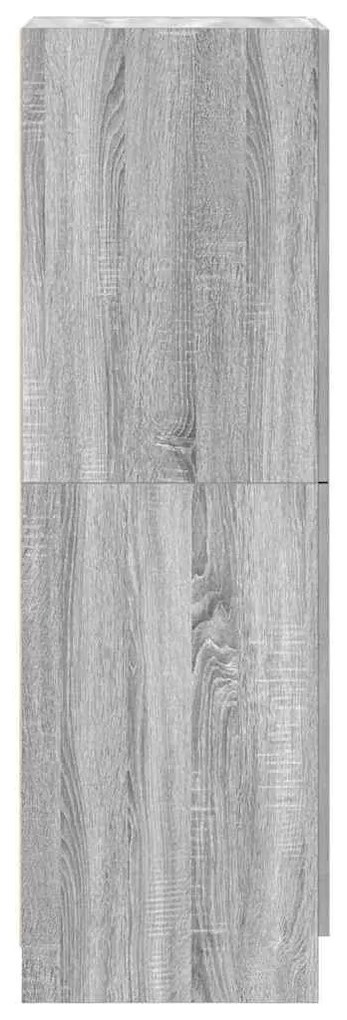 Ντουλάπι Κουζίνας Γκρι sonoma 38x41,5x131,5 εκ. Επεξεργ. Ξύλο - Γκρι