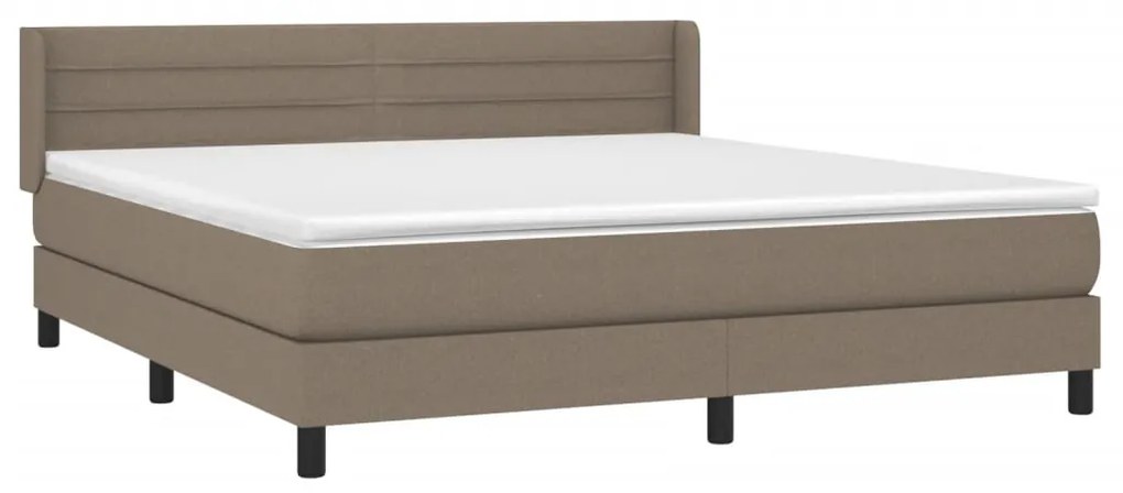 ΚΡΕΒΑΤΙ BOXSPRING ΜΕ ΣΤΡΩΜΑ TAUPE 180X200 ΕΚ. ΥΦΑΣΜΑΤΙΝΟ 3129813