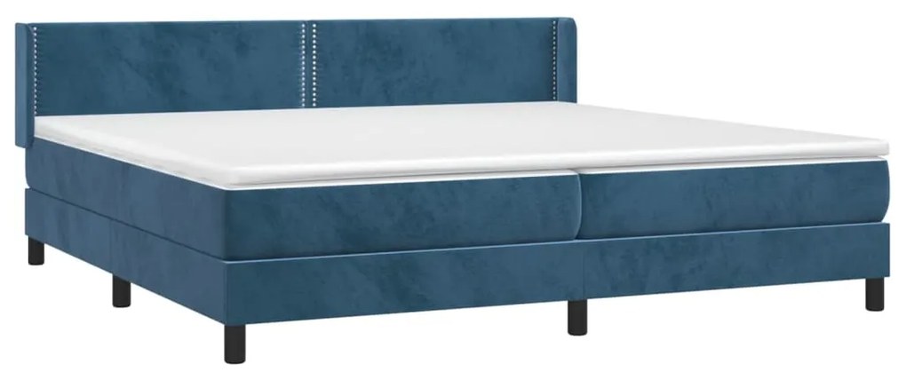 ΚΡΕΒΑΤΙ BOXSPRING ΜΕ ΣΤΡΩΜΑ ΣΚΟΥΡΟ ΜΠΛΕ 200X200 ΕΚ. ΒΕΛΟΥΔΙΝΟ 3130923