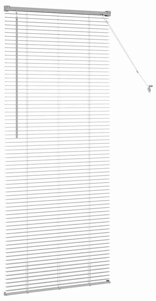 vidaXL Ρολό Παραθύρου με κουρτίνες Ασημί Αλουμίνιο