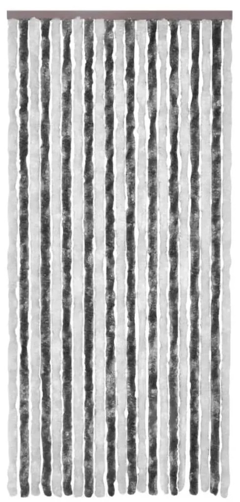 Σήτα - Κουρτίνα Πόρτας Γκρι / Λευκό 100 x 220 εκ. από Σενίλ - Πολύχρωμο
