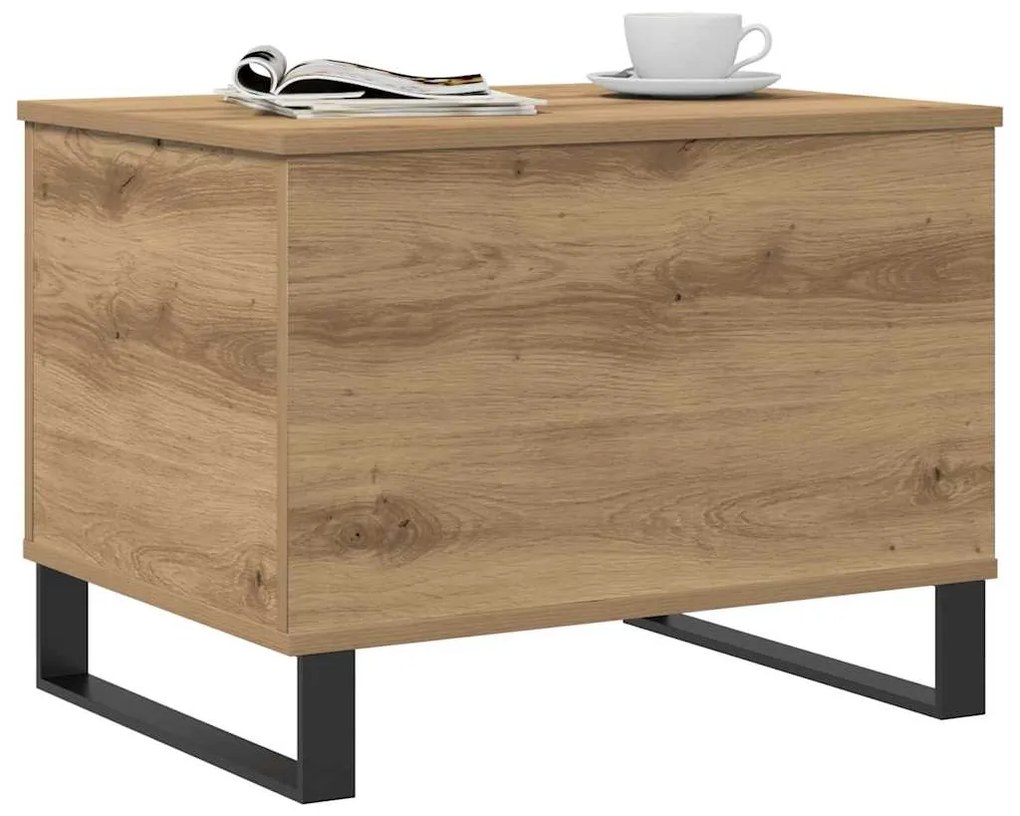 vidaXL Τραπεζάκι Σαλονιού Αρτισιανή Δρυς 60x44,5x45 εκ. Επεξ. Ξύλο