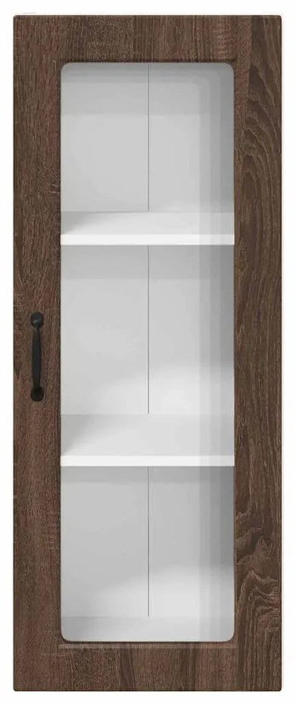 vidaXL Κρεμαστό ντουλάπι κουζίνας με ράφι Καφέ δρυς 40 x 31 x 100 εκ.