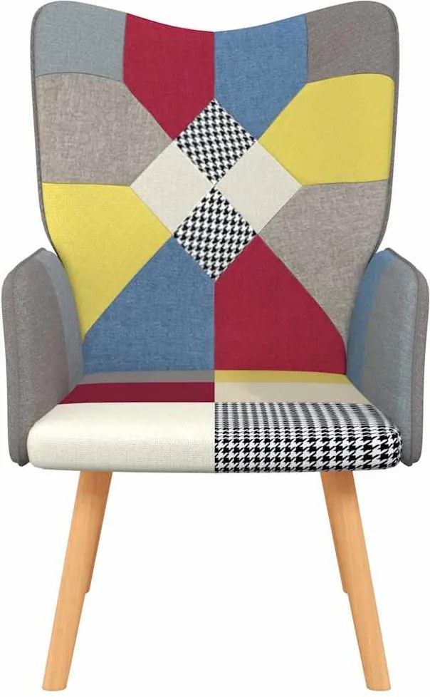 vidaXL Πολυθρόνα Relax Σχέδιο Patchwork Υφασμάτινη