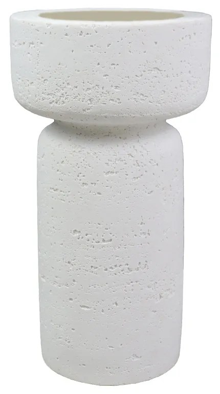 INGER ΚΗΡΟΠΗΓΙΟ POLYRESIN ΛΕΥΚΟ 11x11xH20,5cm - 029666