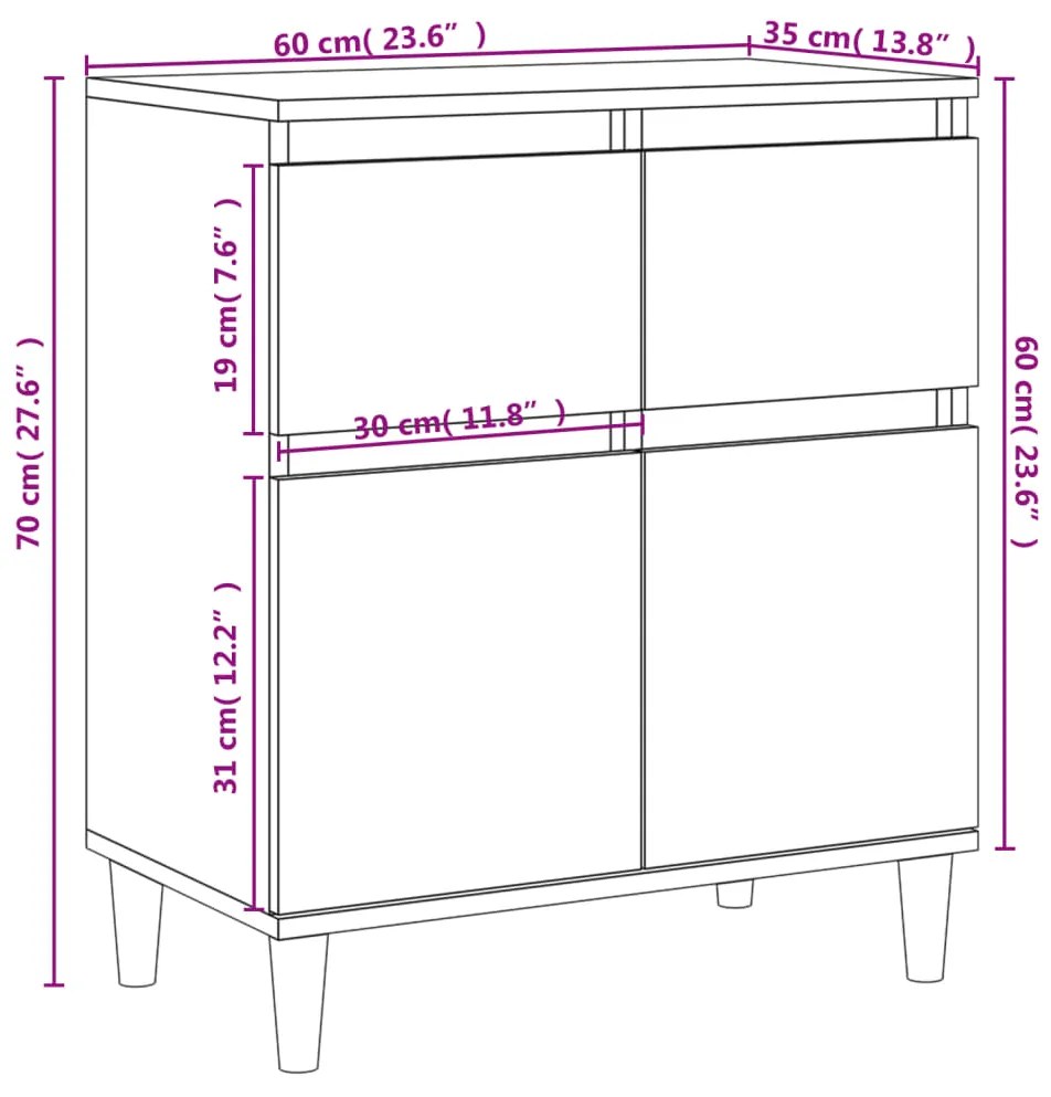 ΝΤΟΥΛΑΠΙ ΓΚΡΙ SONOMA 60X35X70 ΕΚ. ΑΠΟ ΕΠΕΞΕΡΓΑΣΜΕΝΟ ΞΥΛΟ 819682