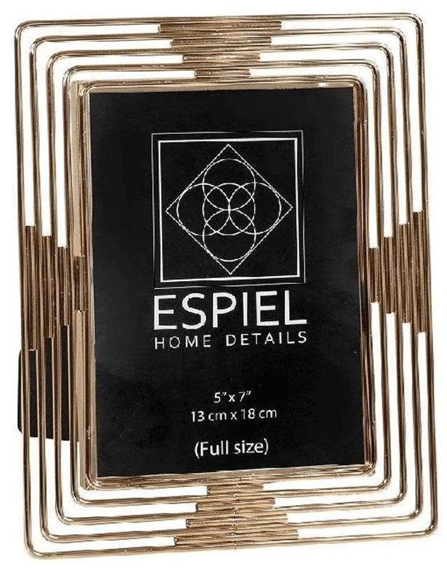 Κορνίζα FAM522 10x15cm Gold Espiel Metal
