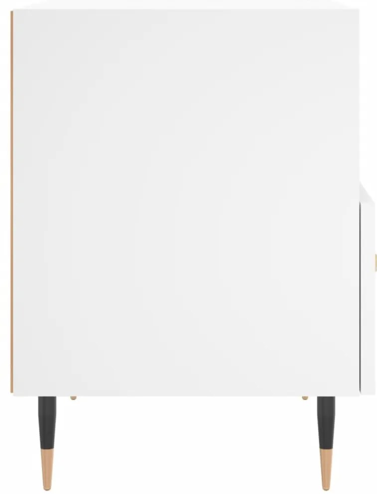vidaXL Κομοδίνο Λευκό 40 x 35 x 47,5 εκ. από Επεξεργασμένο Ξύλο