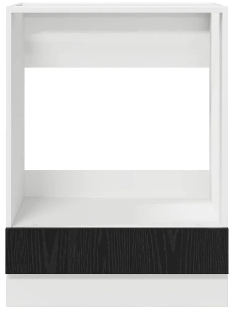 vidaXL Κρεμαστό ντουλάπι με αποθήκευση Μαύρη Οξυά 60 x 46 x 81,5 εκ