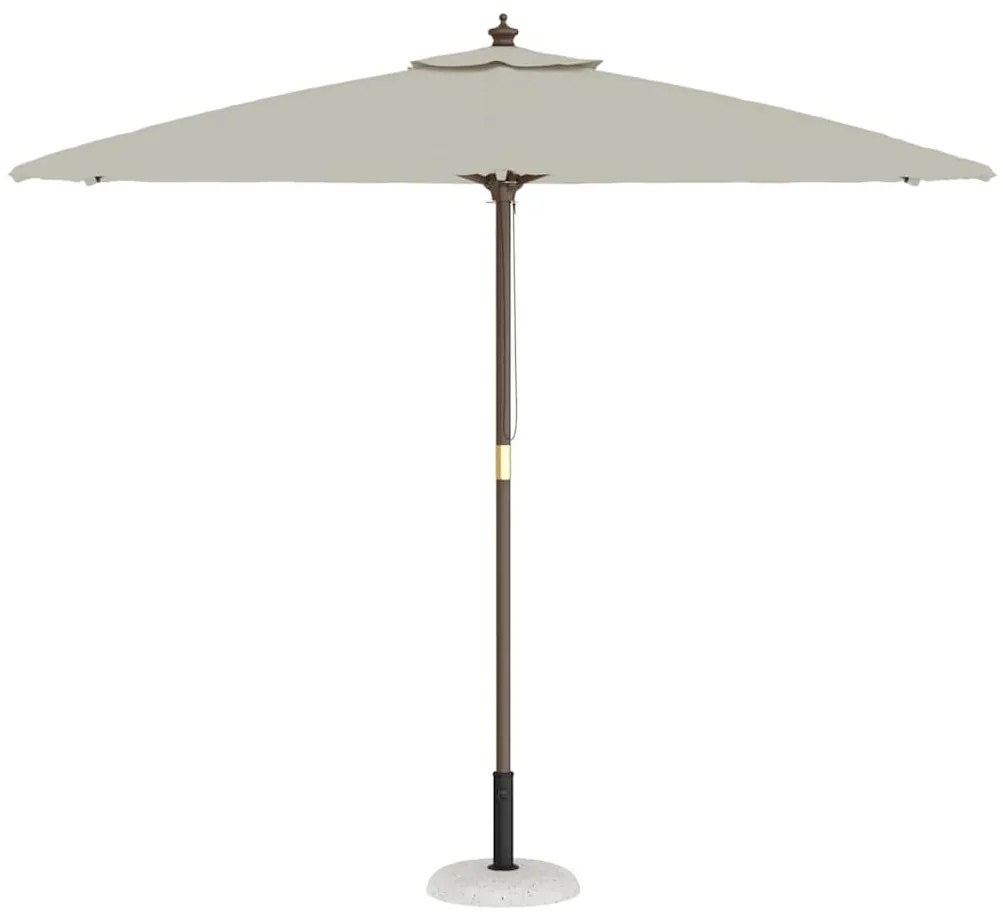 vidaXL Βάση ομπρέλας Λευκό και Μαύρο 45 x 45 x 40 cm