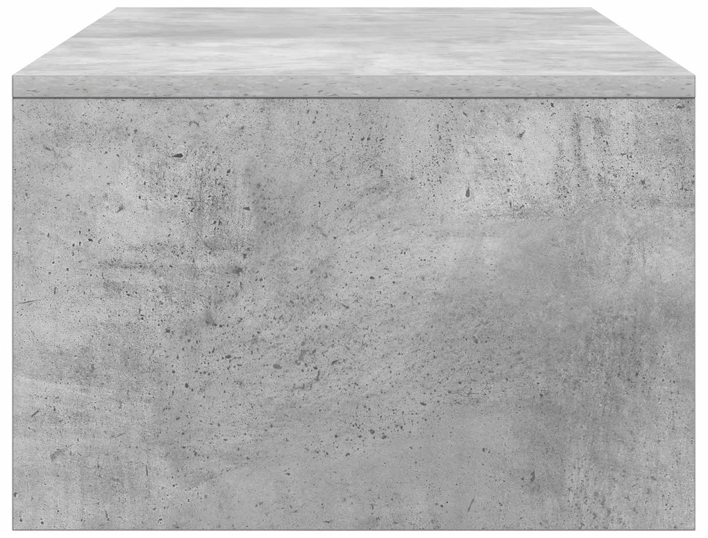 vidaXL Επιτοίχιο γραφείο Επιτοίχιο Σκυρόδεμα Γκρι 100 x 45 x 30 εκ