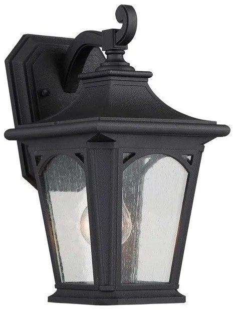 Φανάρι  Απλίκα Φωτιστικό Τοίχου 1xE27  Μαύρο  IP44  32cm  Bedford QZ-BEDFORD2-S Elstead Lighting QZ-BEDFORD2-S Μαύρο