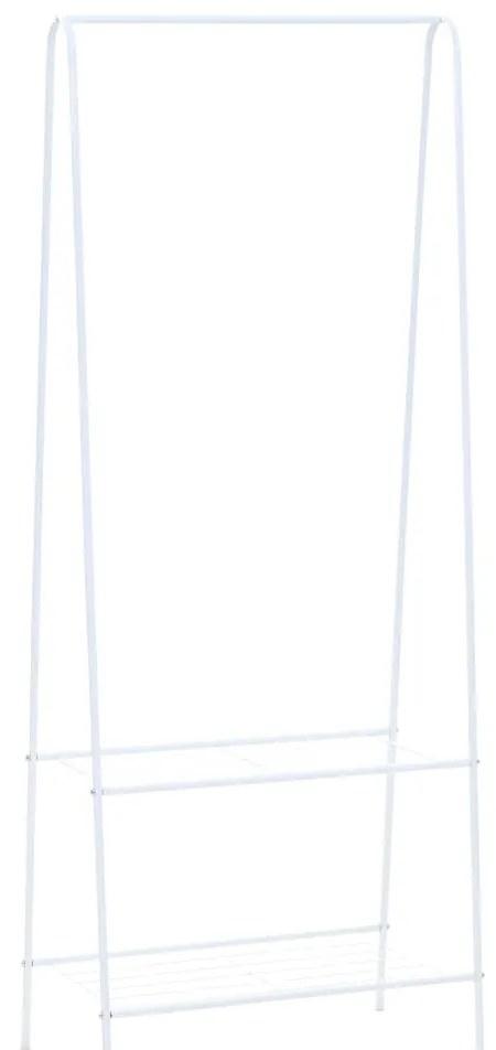 vidaXL Κρεμάστρα Ρούχων Δαπέδου Λευκή 59 x 35 x 150 εκ.