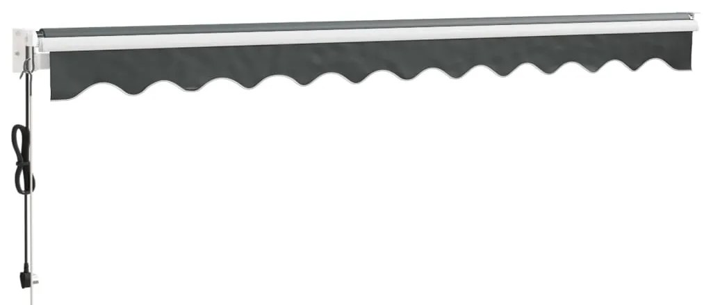 vidaXL Τέντα Πτυσσόμενη Αυτόματη Ανθρακί 3 x 2,5 μ.