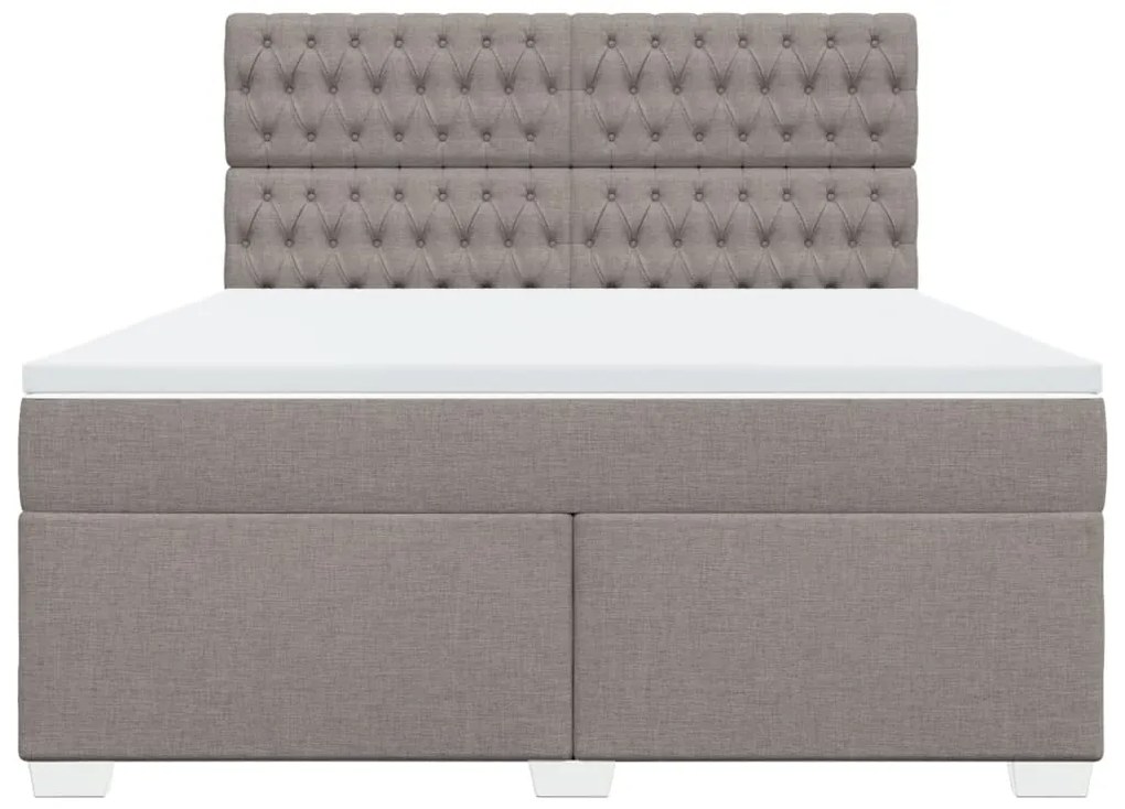 ΚΡΕΒΑΤΙ BOXSPRING ΜΕ ΣΤΡΩΜΑ TAUPE 180X200 ΕΚ. ΥΦΑΣΜΑΤΙΝΟ 3292878