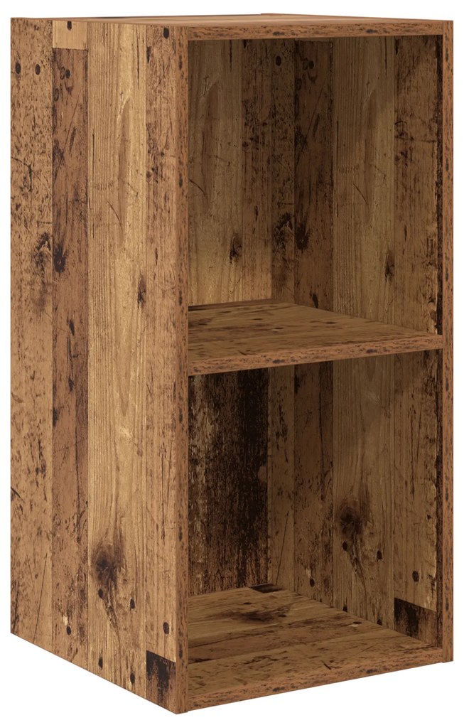 vidaXL Τηλεοπτική Κάβα Τοίχου 4 pcs Παλιό ξύλο 37 x 37 x 72 εκ