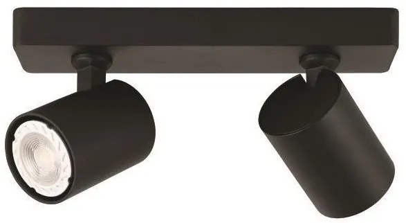 Σποτ Φωτιστικό Οροφής Aλουμίνιο H11 Φ25 Eurolamp-144-60004-Μαύρο 144-60004