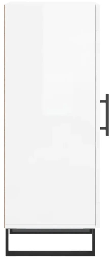 vidaXL Ντουλάπι Γυαλιστερό Λευκό 34,5x34x90 εκ. Επεξεργασμένο Ξύλο