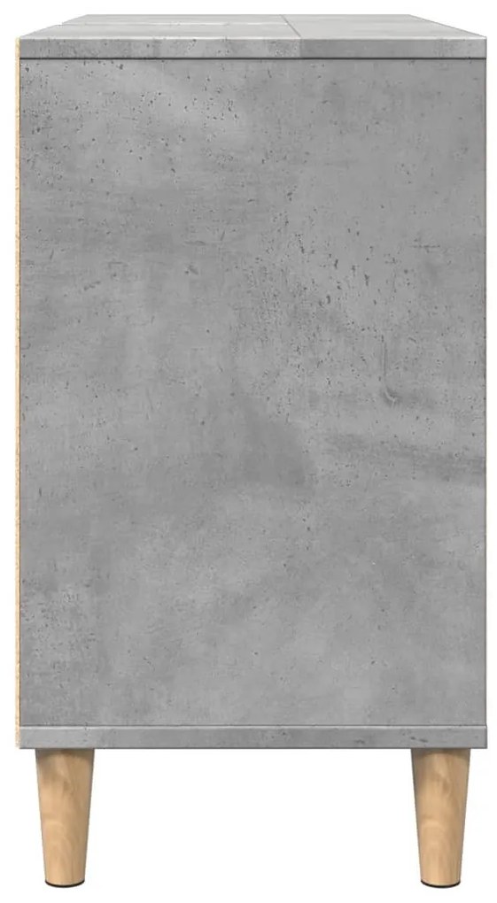 vidaXL Ντουλάπι Μπάνιου Γκρι Σκυροδέματος 80x33x60 εκ. Επεξ. Ξύλο