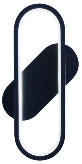 Απλίκα Φωτιστικό Τοίχου LED 6W Μαύρο 4000Κ 1610-3/1 Arkolight-1610-3/1-Μαύρο 1610-3/1