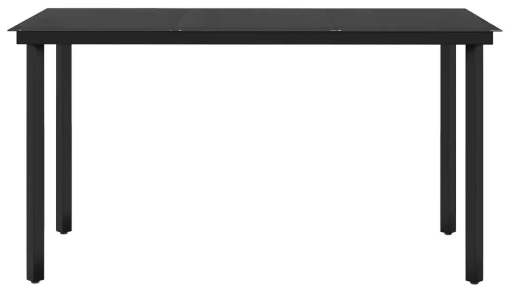 vidaXL Σετ Τραπεζαρίας Κήπου 7 Τεμαχίων Καφέ με Μαξιλάρια