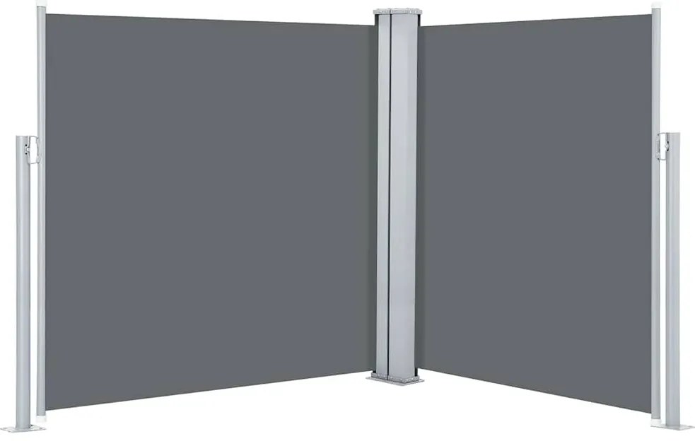 vidaXL Σκίαστρο Πλαϊνό Συρόμενο Ανθρακί 140 x 600 εκ.