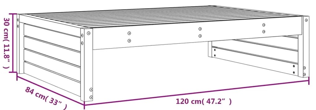 ΥΠΟΠΟΔΙΟ ΚΗΠΟΥ ΜΕΛΙ 120 X 80 ΕΚ. ΑΠΟ ΜΑΣΙΦ ΞΥΛΟ ΠΕΥΚΟΥ 825754