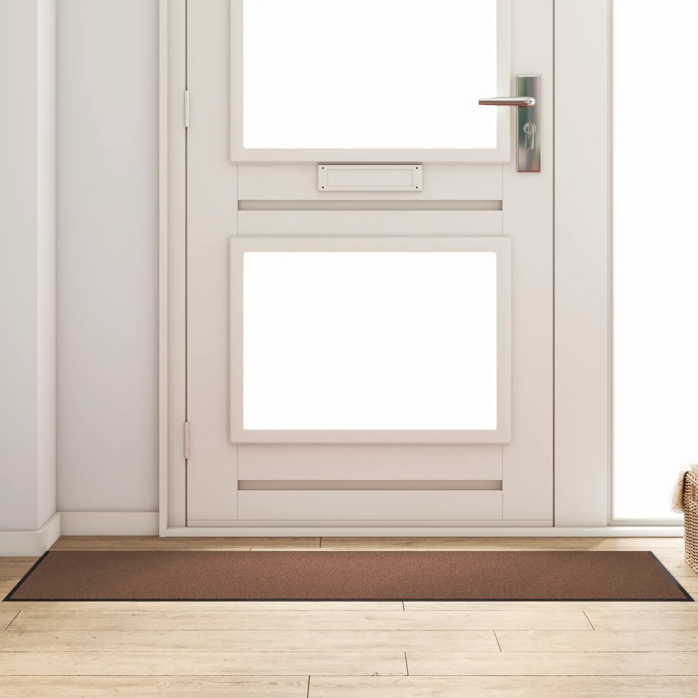 vidaXL Ορθογώνιο Καφέ Πατάκι 60x180 εκ.