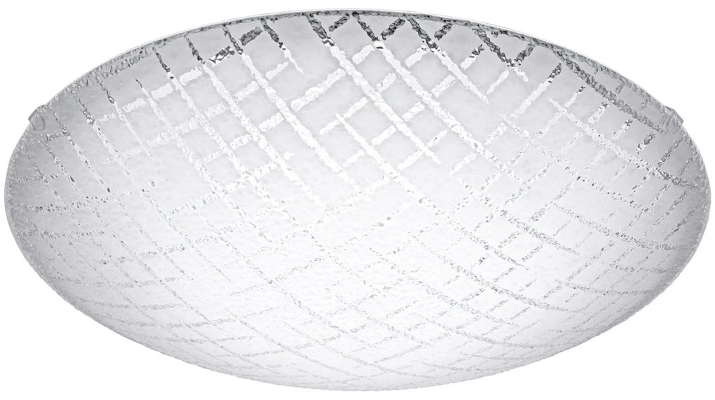 Φωτιστικό Οροφής Led Riconto 1 95676 White Eglo Μέταλλο,Γυαλί